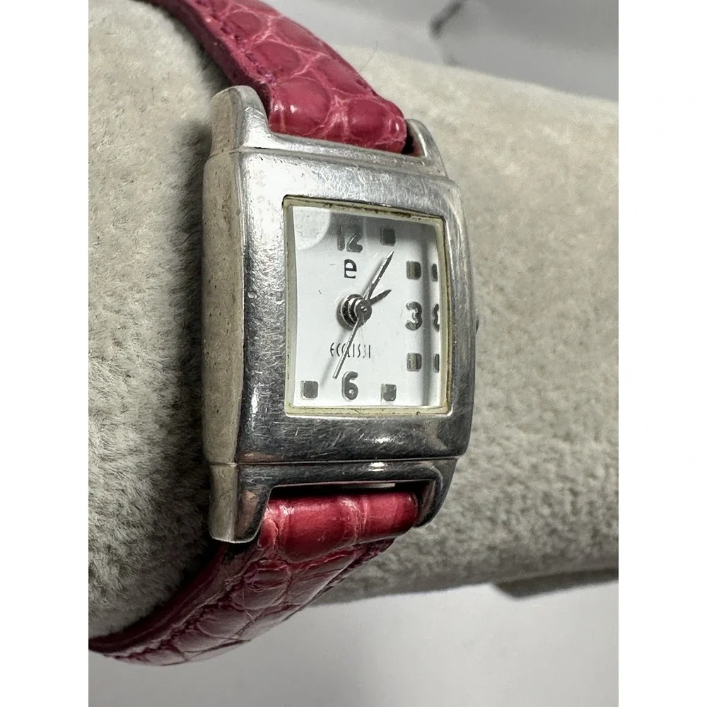 Ecclissi 07 Ladies Sterling Silver Watch‎ New Battery 18MM 7